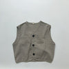 Baby Boys Plaid Vests Linen