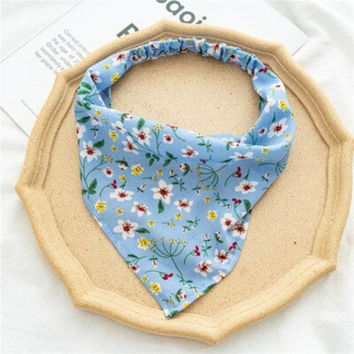 2021 New Women Floral Headband Bohemian Triangle Bandanas Hairbands