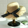 Raffia Straw Hats With Elegant Bow