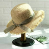 Raffia Straw Hats With Elegant Bow