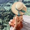 Raffia Straw Hats With Elegant Bow