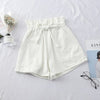 2021 Summer High Waist Denim Shorts Women Casual Loose Ladies Lace up