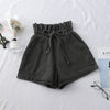 2021 Summer High Waist Denim Shorts Women Casual Loose Ladies Lace up