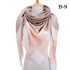 2021 Women Cashmere Winter Scarf Knit Pashmina Bandana Plaid Female