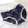 2021 Women's Cotton Underwear Cute Girl's Underpants Mid Waist Dot