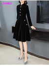 Hepburn Style Winter Dress