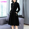 Hepburn Style Winter Dress