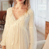 2022 Lace Sleepwear Bride Long Nightgowns Female Sweet Princess