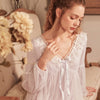 2022 Lace Sleepwear Bride Long Nightgowns Female Sweet Princess