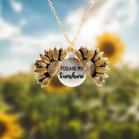 Cottagecore Necklace Cottagecore jewelry  you are my sunshine necklace christmas gift valentines present 