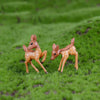 2PCS Artificial Mini Sika Deer Giraffe Fairy Garden Miniatures Gnomes