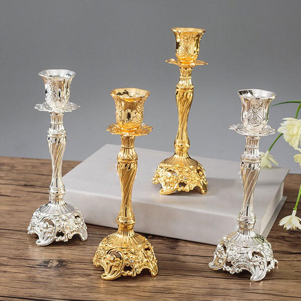 2Pcs Candelabra Candle Stick Holder Table Centerpiece Party Metal