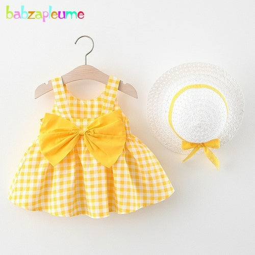 2Piece Summer Toddler Girl Clothes Set Baby Beach Dresses Cute Bow