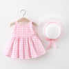 2Piece Summer Toddler Girl Clothes Set Baby Beach Dresses Cute Bow