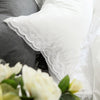 2pcs White Handmade European Elegant Ruffle Pillowcases