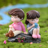 2pcs/set Mini Lovers Dolls Model Miniature DIY Figurine Ornaments