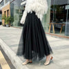 3 Layer Tulle Skirt Princess Skirt Expandable Gabonese Pleated Mesh