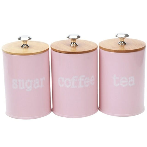 3 Pieces Zinc Alloy Seasoning Canister Food Container Jar Kitchen