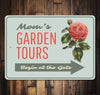 Garden Tours Arrow Sign