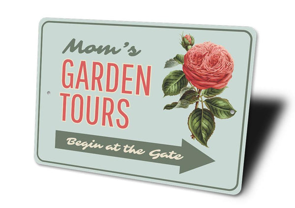 Garden Tours Arrow Sign