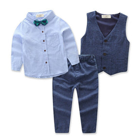 3Pcs Kids Baby Boys Formal Clothes Set 1 - 7Years