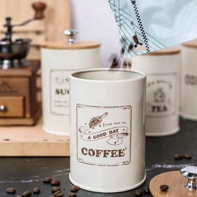 3x Retro Tea Coffee Sugar Kitchen Storage Canisters Set Jar Pot