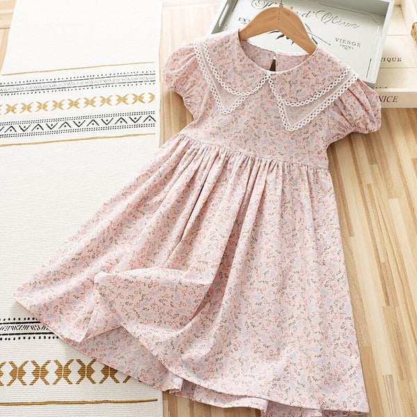 4 10 Years Summer Girl Floral Dress