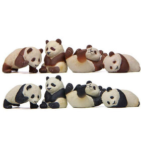 4 Pcs/set Cartoon Mini Animal Panda Babies Moss Micro Landscape