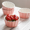 4 pcs/Set Dedicated Baking cake cup Heat resistant Ceramic Pudding