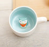 400ml Cute Animal Ceramic Mugs Cartoon Coffee Milk Tea Breakfast Cup