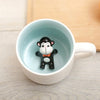 400ml Cute Animal Ceramic Mugs Cartoon Coffee Milk Tea Breakfast Cup