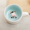 400ml Cute Animal Ceramic Mugs Cartoon Coffee Milk Tea Breakfast Cup