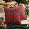 45X45cm Classic Scotch Plaids Red Throw Pillow Sham, Chrismas