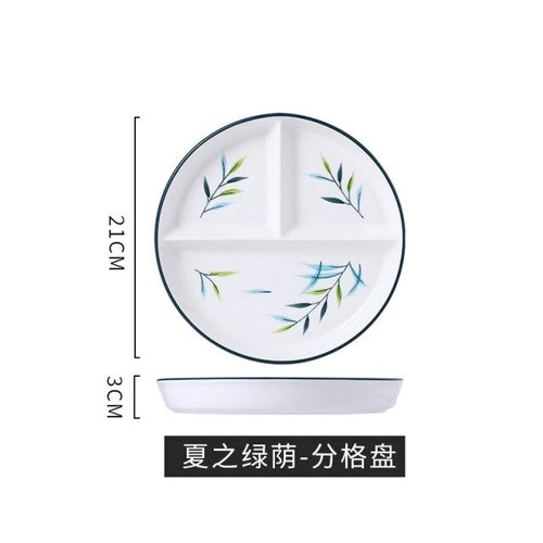 48h Children's Food Distribution Plate Ceramic Tableware Set