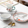 48h Children's Food Distribution Plate Ceramic Tableware Set