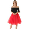 5 Layers 60cm Princess Midi Tulle Skirt Pleated Dance Tutu Skirts