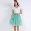 5 Layers 60cm Princess Midi Tulle Skirt Pleated Dance Tutu Skirts