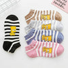 5 Pairs Of Women's Cotton Ankle Socks Fun Cute Casual Boat Sock Cotton