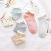 5 Pairs Of Women's Cotton Ankle Socks Fun Cute Casual Boat Sock Cotton