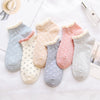 5 Pairs Of Women's Cotton Ankle Socks Fun Cute Casual Boat Sock Cotton