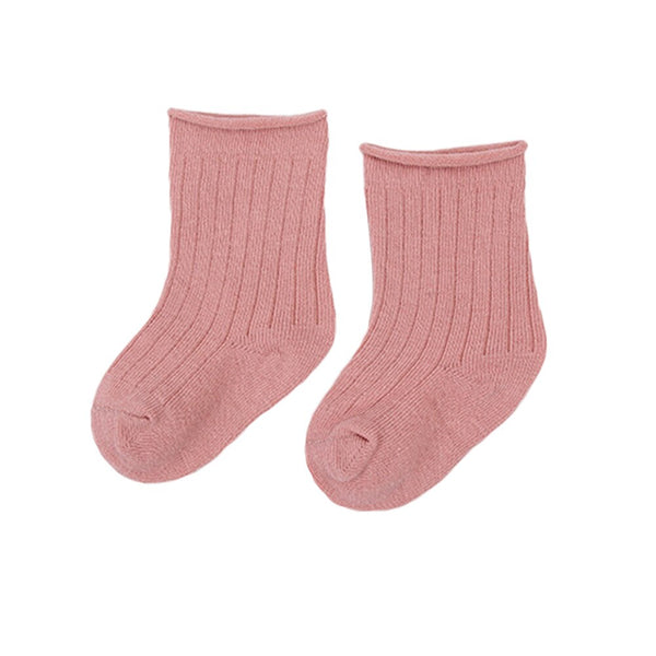 5 Pairs/Pack Cotton Newborn Baby Ankle Socks Soft Solid Casual Toddler