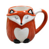 500ML Ceramic Creative Coffee Cup Cute Animal 3D Fox Large Capacity