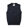 7015 Winter Fall Thick Knitting Sleeveless Sweater Pullover Vest Men