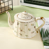 800ml European Palace Style Retro Ceramic Afternoon Tea Pot Butterfly