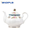 900ml European Style Garden Afternoon Tea Pots Teapot Ceramic Bone