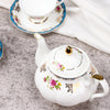 900ml European Style Garden Afternoon Tea Pots Teapot Ceramic Bone