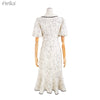 ARTKA 2021 Summer New Elegant V Neck Floral Chiffon Dress Female Puff