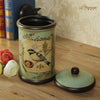 American garden painting ceramic storage pot, European style retro