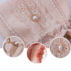 Angelatracy Elegent Diamond Pearl Lace Beige Chain