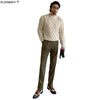 Autumn Men's Retro Thick Line Pullover Sweater Soft and Comfortable